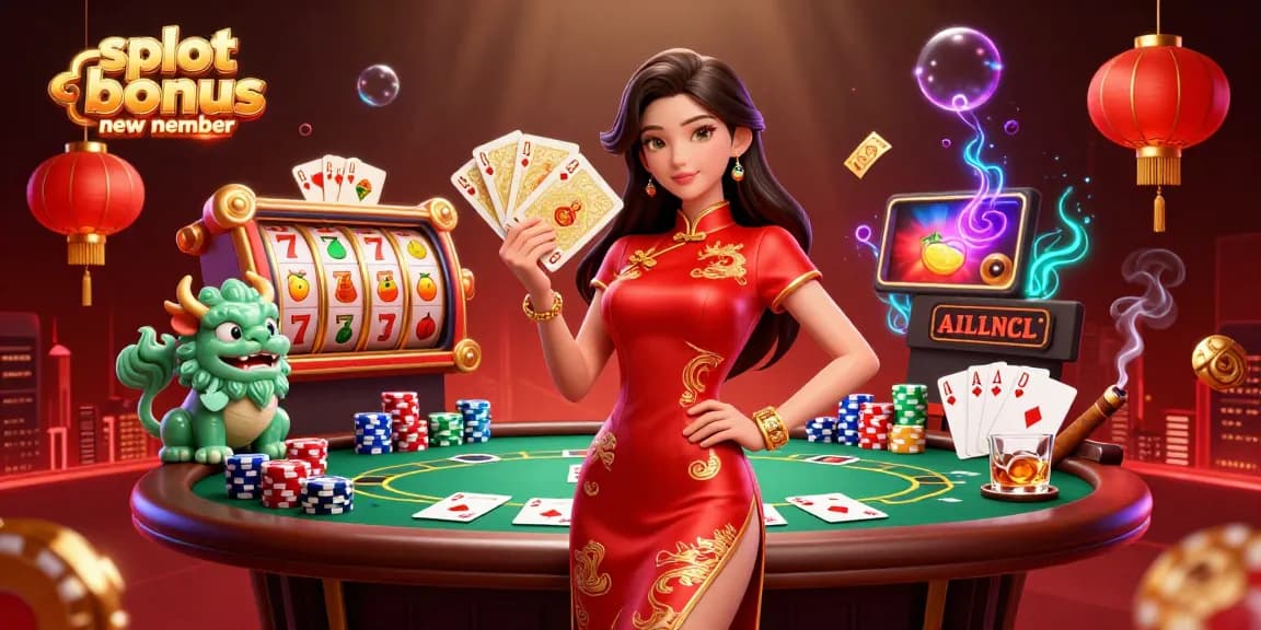 Experience the excitement of a slot bonus new member promotion with vibrant gaming elements and characters.