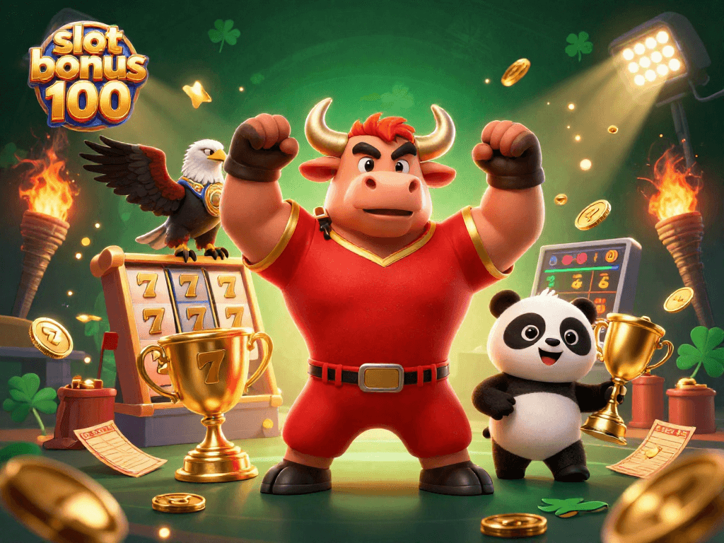 Win big with slot bonus 100 at exciting games featuring vibrant characters and dynamic elements.