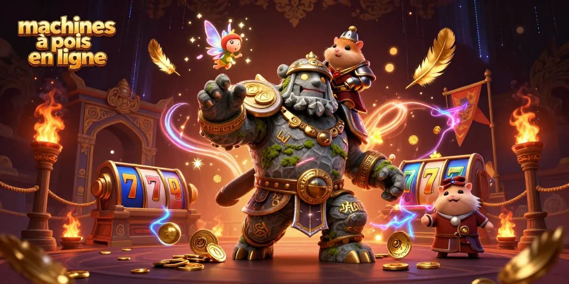 Jouez aux machines à sous en ligne avec des personnages animés dans un décor enchanteur.