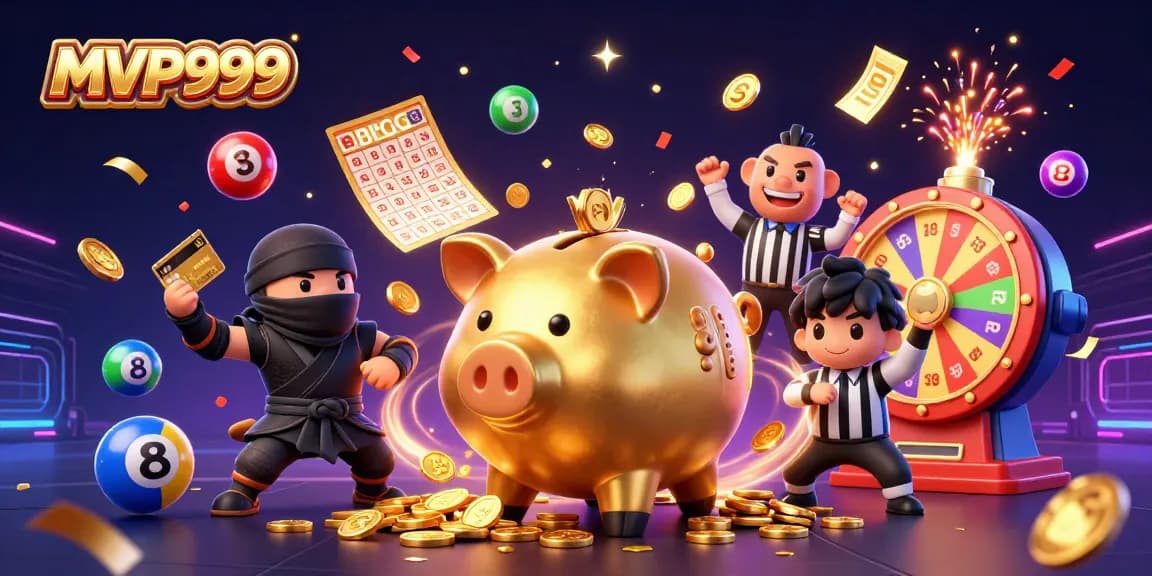 การเล่น MVP999 ด้วยหมูทองคำขนาดใหญ่ที่พุ่งออกมา ควบคู่กับเหล่าตัวละครพนันมากมาย