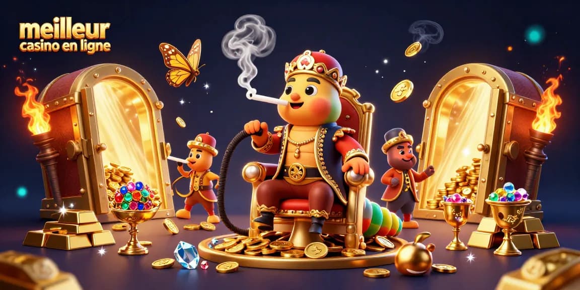 Explorez le meilleur casino en ligne à travers cette illustration captivante sur la thématique du jeu.
