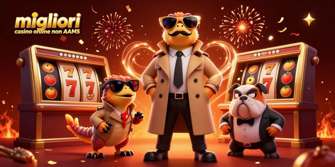 Giocare nei migliori casino online non AAMS con raptor in trench coat e buttafuori, slot e vincite festose