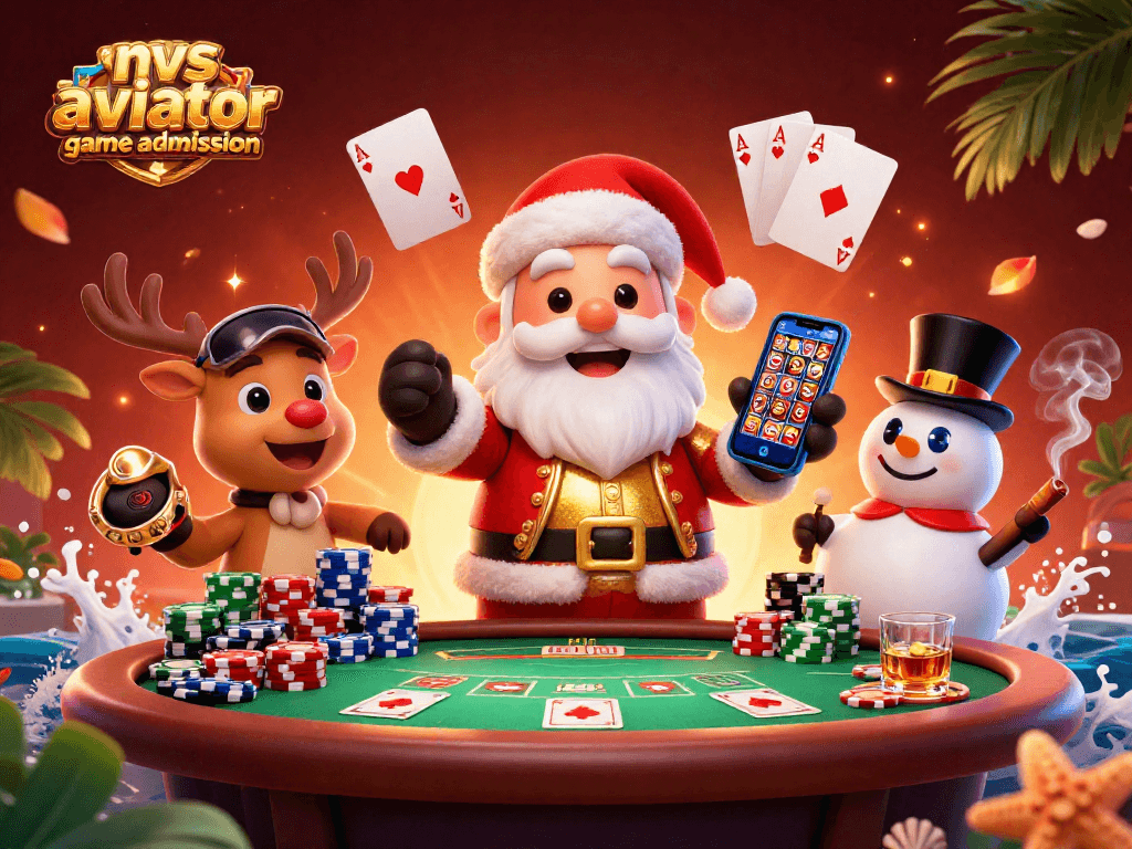 Enjoy the nvs aviator game admission experience with festive casino characters and vibrant action.