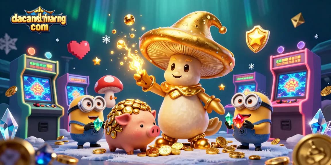 Experience excitement at dacsandatphanrang com with vibrant 3D casino gameplay showcasing golden magic.