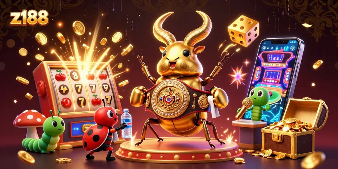 Engage with z188's thrilling casino experience featuring vibrant characters and jackpot excitement.