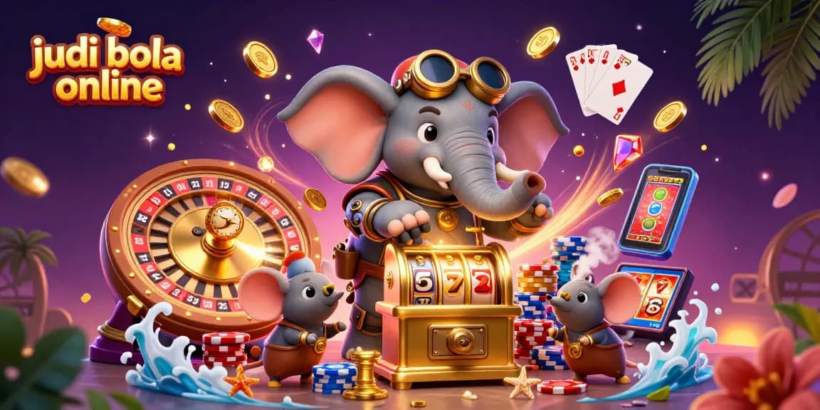 Experience thrilling judi bola online action with 3D steampunk characters and spectacular casino elements.