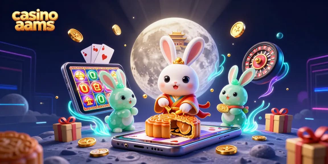 Rivivi i giochi nei casinò non aams con un coniglio lunare e una giada ricca di chip da poker.