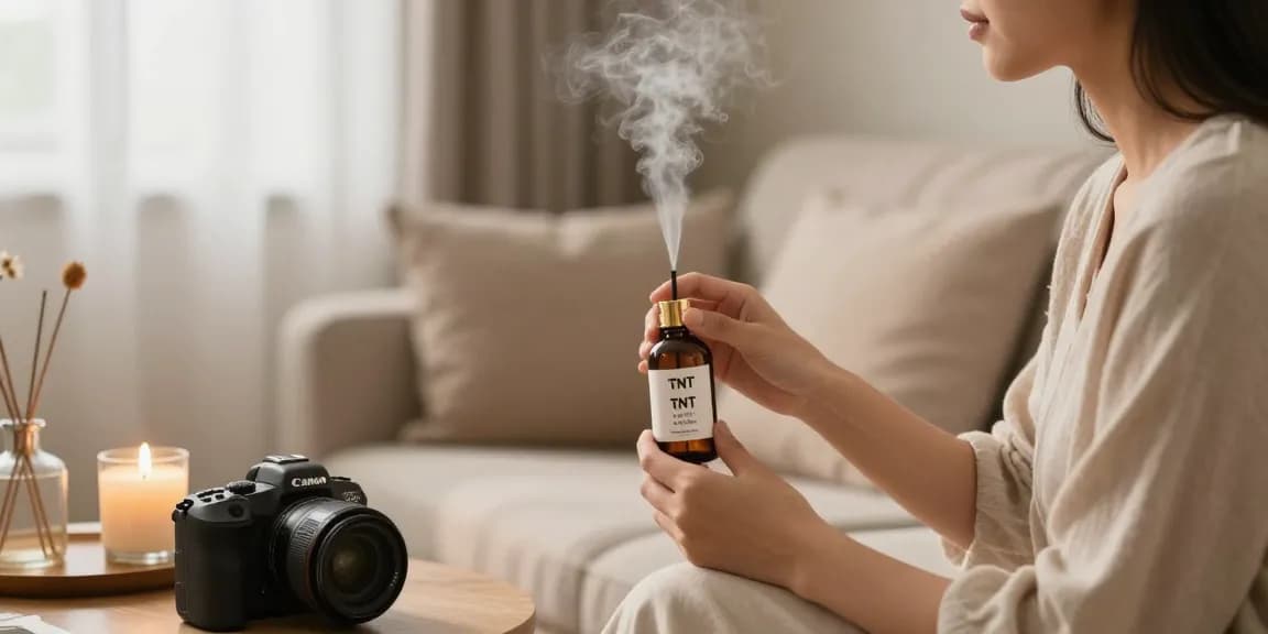 Experience the soothing aroma as you buy TNT Liquid Incense, enhancing your relaxation in a cozy atmosphere.