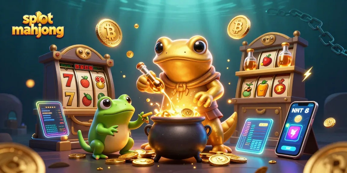 Experience thrilling slot mahjong action with golden alchemists and vibrant game elements.