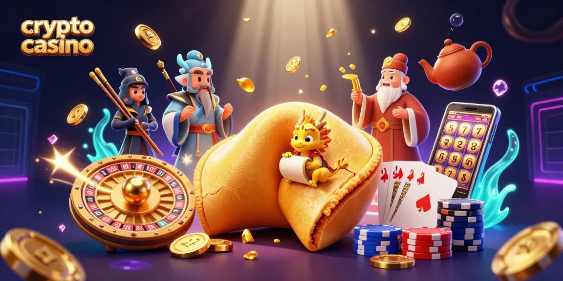 Gioca e vinci nel crypto casino con slot e premi scintillanti in un ambiente animato.