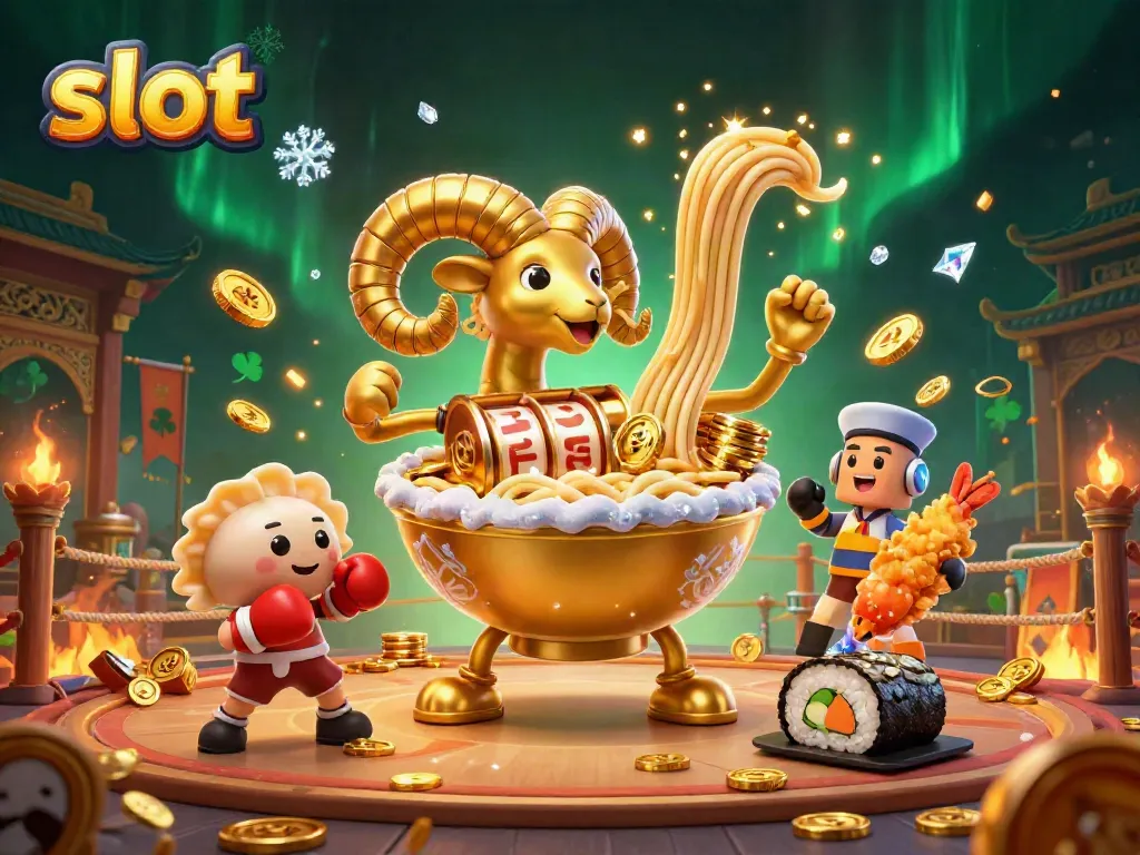 Mesin slot berdebat dengan karakter unik di kasino, meramaikan permainan jackpot.