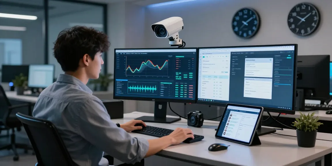 Analyst at a dumps shop cvv cybersecurity workspace analyzing data trends in fraud prevention.