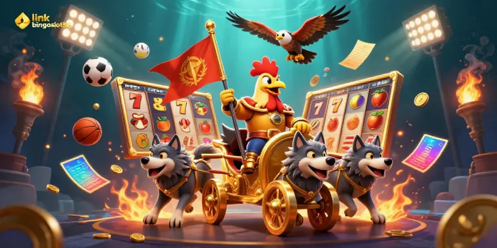 Permainan menarik di link bingoslot88 dengan simbol jackpot dan karakter fantastis.
