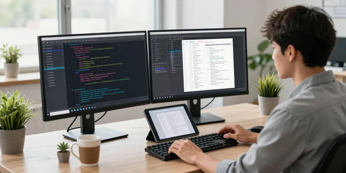 Efficient software developer using snipaste下载 for screenshot capturing in a modern office setting.