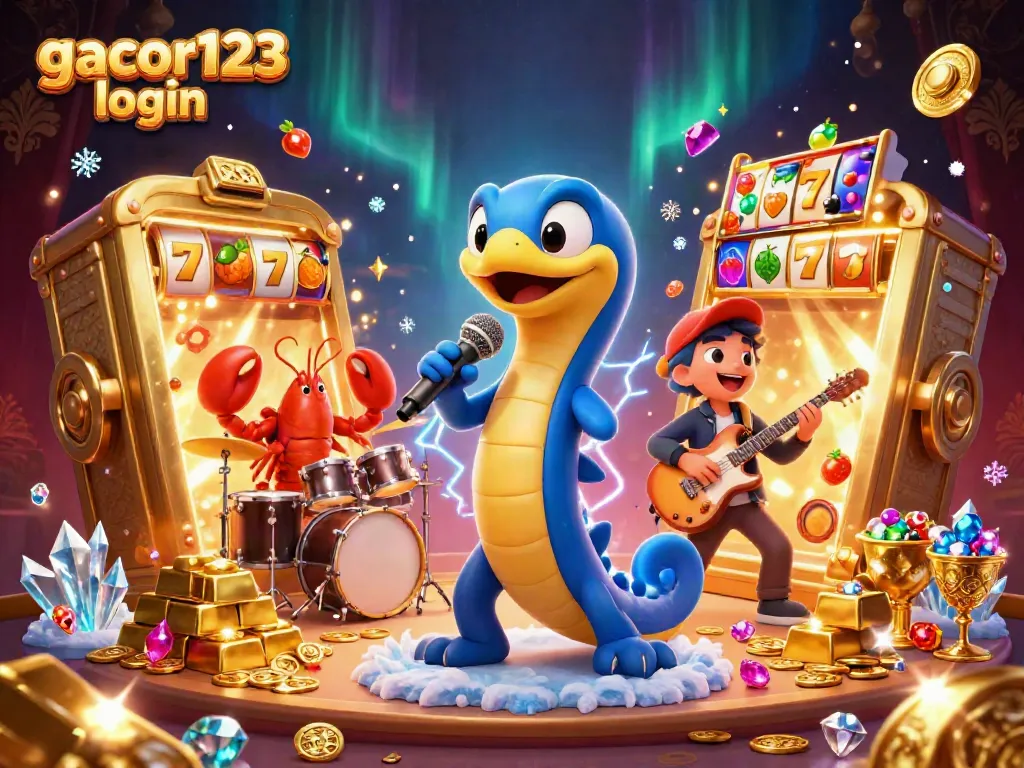 Join the fun at gacor123 login with vibrant underwater casino games featuring dynamic energetic characters and treasures.
