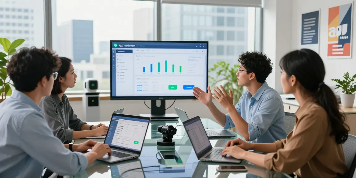 Team collaborating on an age verification system in a modern office setting, showcasing innovative technology and data analytics.